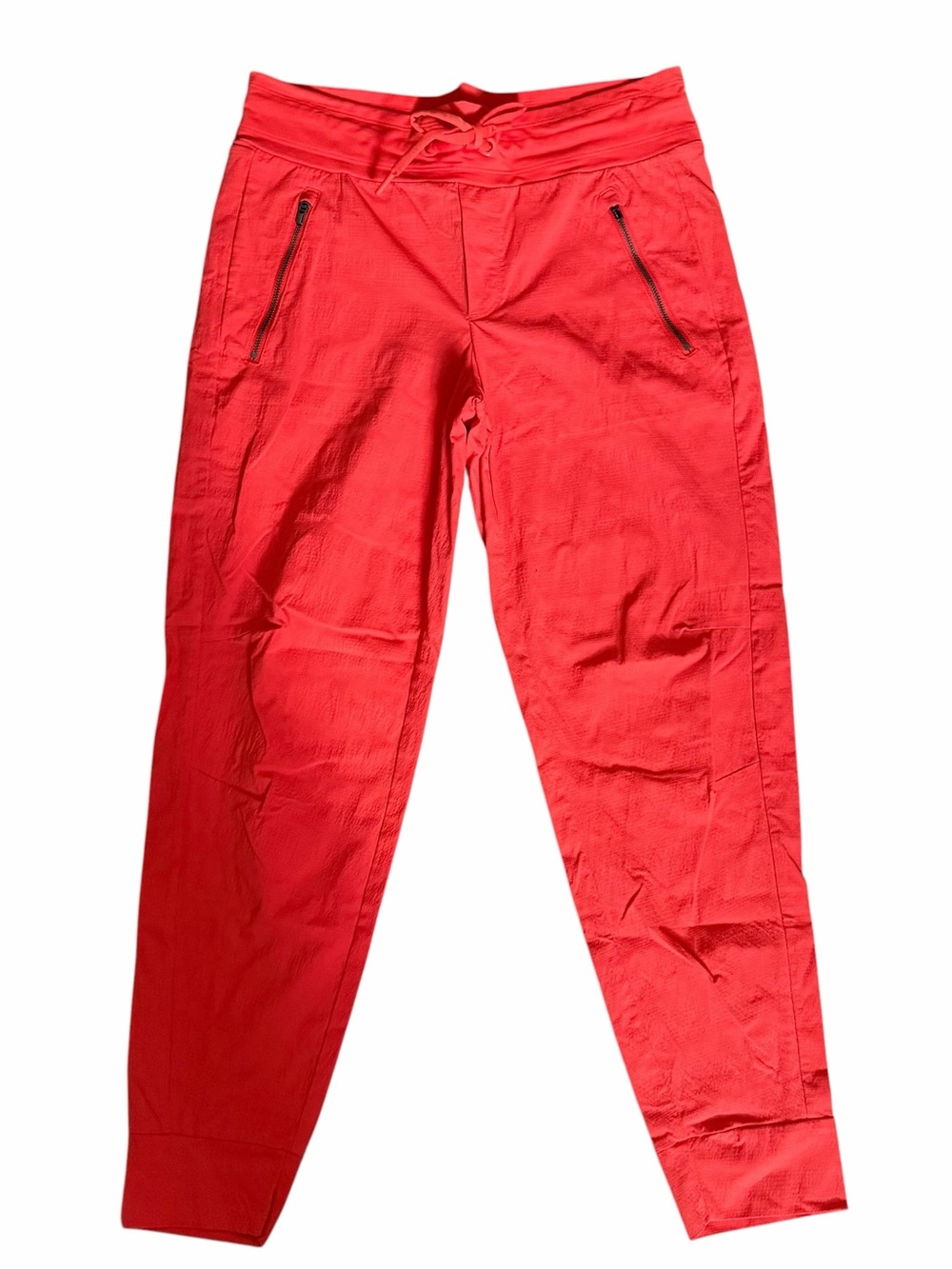 Athleta Orange Jogger Pants with Zipper Pockets Size 6
